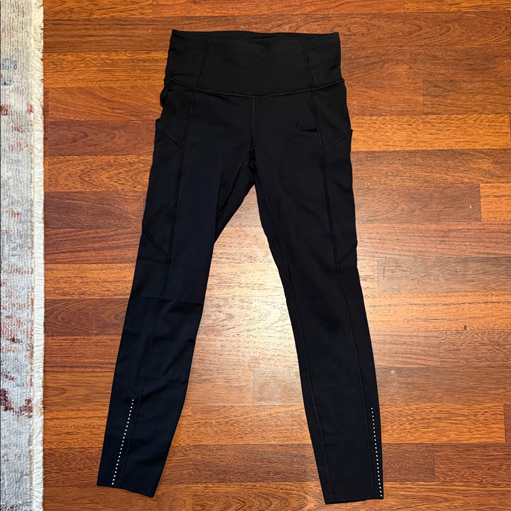 Lululemon Black High-Waisted Leggings With Pockets